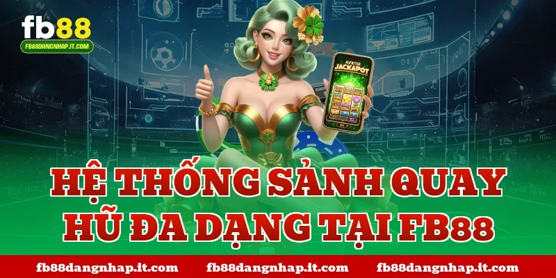 Hệ thống sảnh quay hũ đa dạng tại FB88